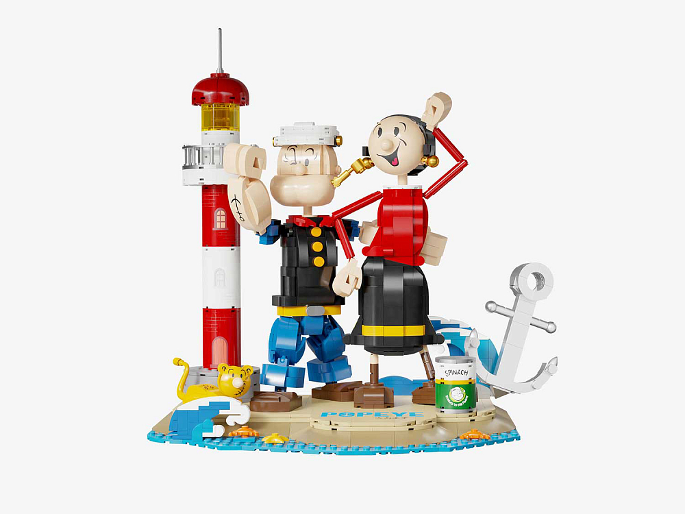 

Конструктор Pantasy POPEYE Моряк Попай и Олив Ойл, 1209 деталей, 86401, 86401