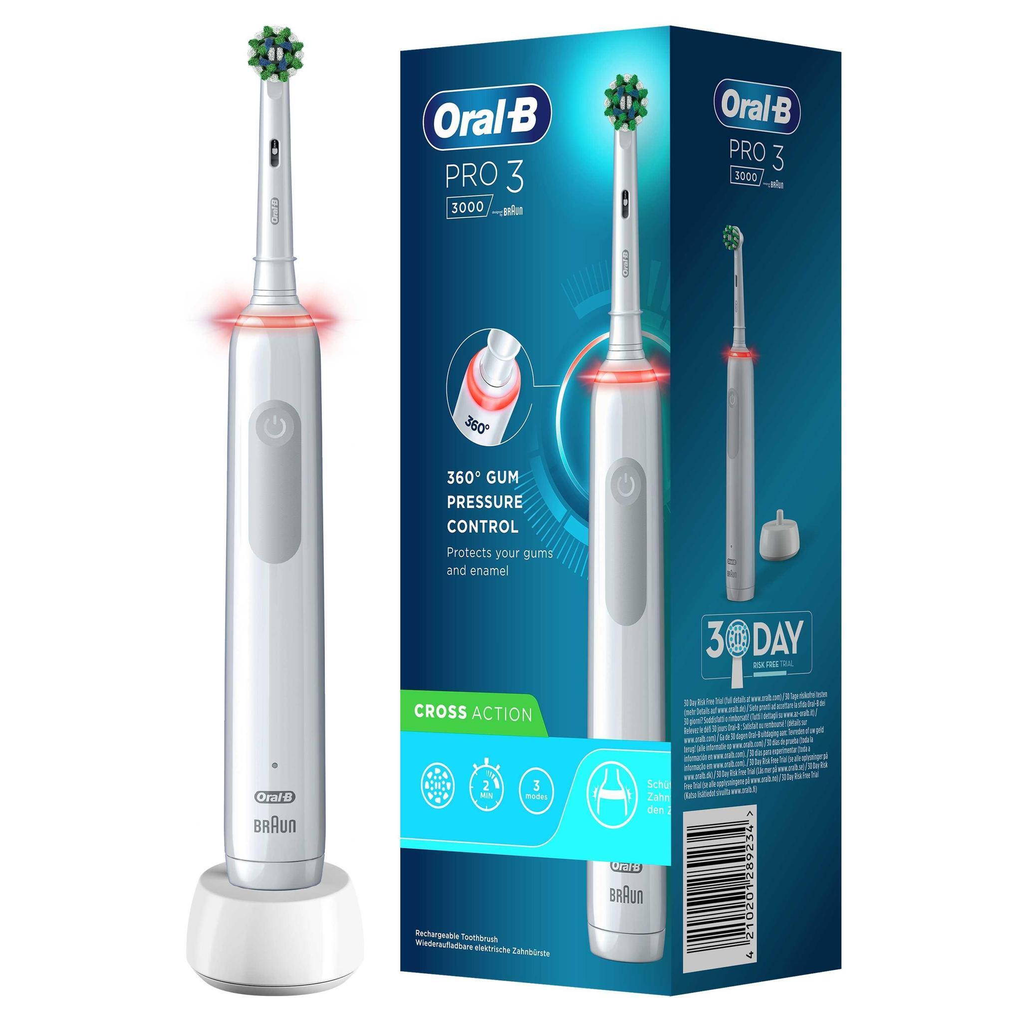 

Электрическая зубная щетка Oral-B Pro 3 белая, Pro 3