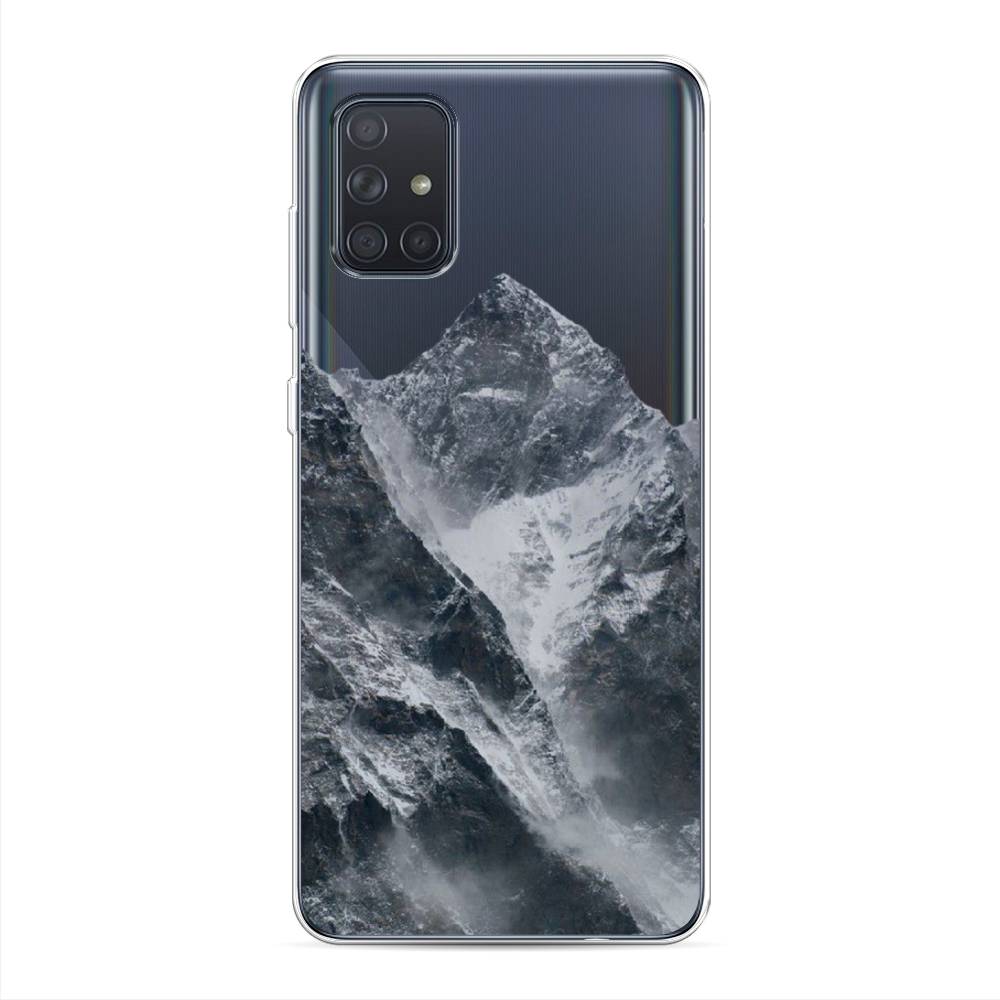 

Чехол на Samsung Galaxy A71 4G "Горы арт 4", Серый;бежевый, 29050-2
