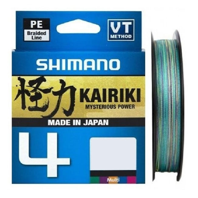 Шнур плетеный Shimano Kairiki X4 150m #1.0 (0.13mm/7.4kg) Multicolor