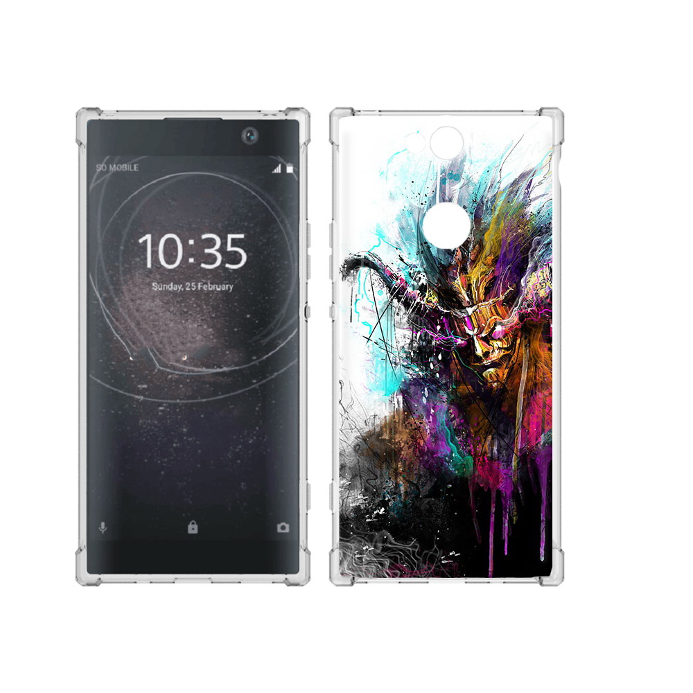 

Чехол MyPads Tocco для Sony Xperia XA2 Plus яркий дьявол, Прозрачный, Tocco