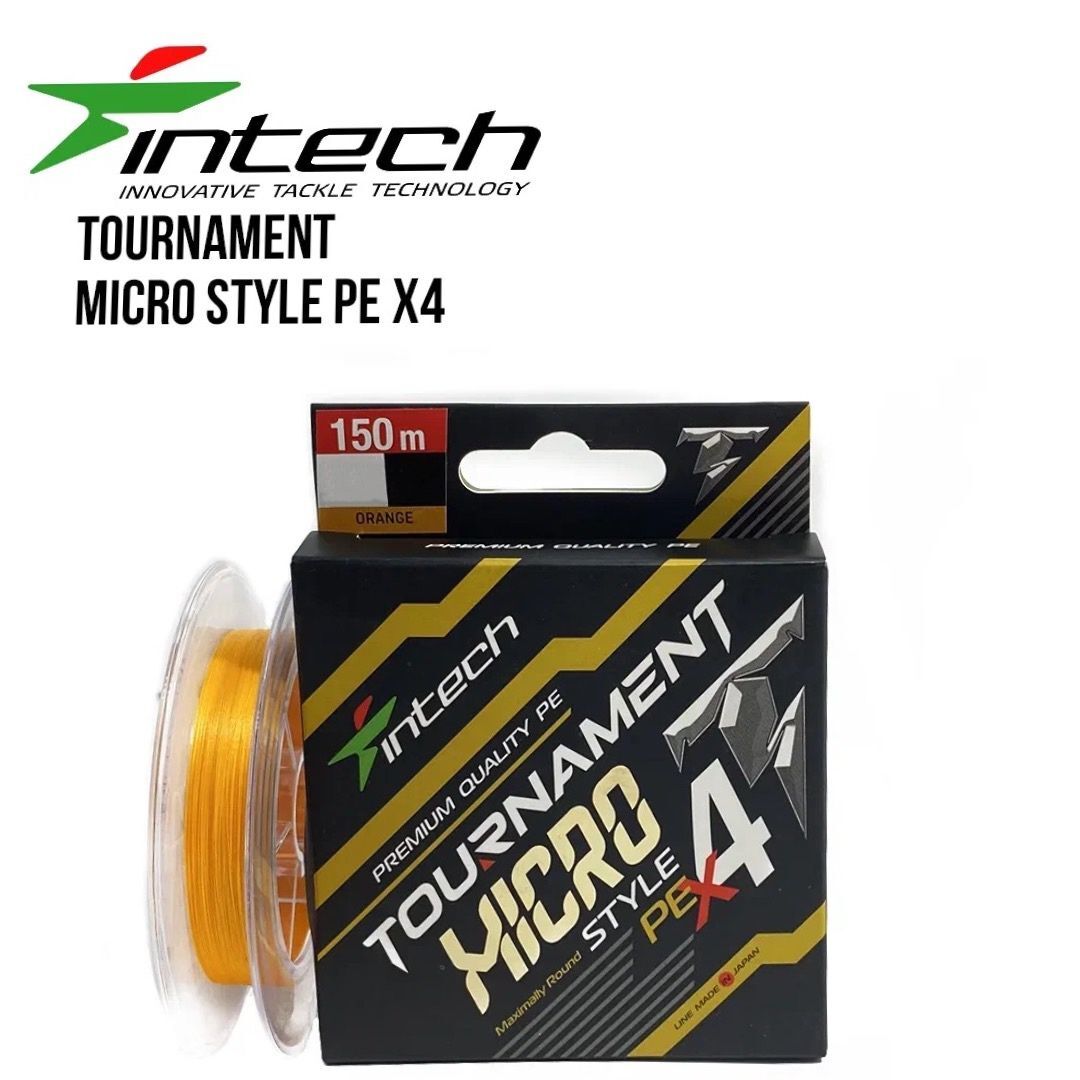 

Шнур плетеный Intech Tournament Micro Style PE X4 150m #0.25 (5lb / 2.27kg), Оранжевый, Micro Style PE X4