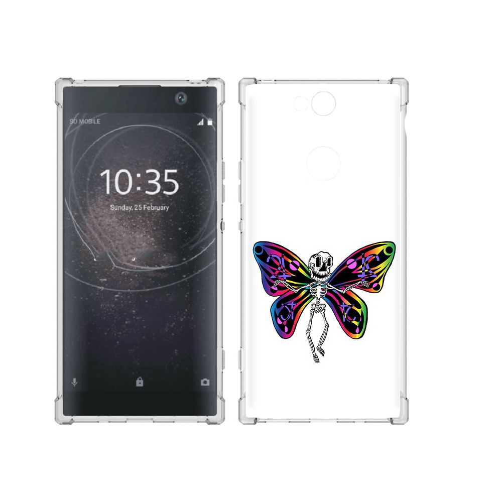 

Чехол MyPads Tocco для Sony Xperia XA2 Plus эффект бабочки, Прозрачный, Tocco