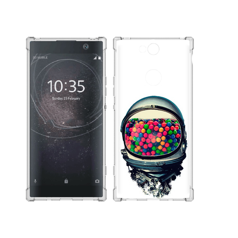 

Чехол MyPads Tocco для Sony Xperia XA2 Plus шлем космонавта, Прозрачный, Tocco