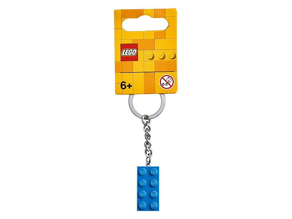 Брелок для ключей LEGO Синий кубик 2х4 853993 1099₽