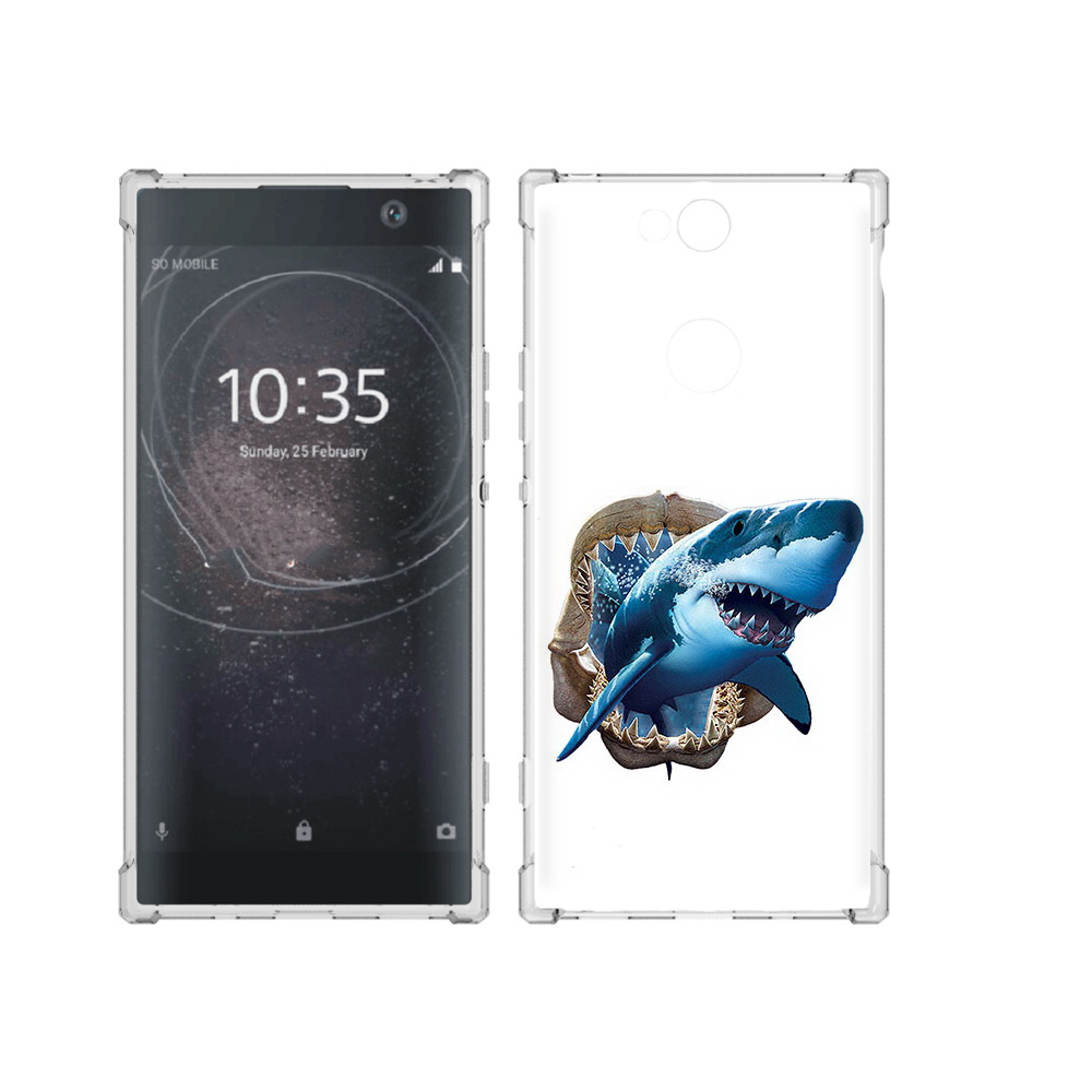 

Чехол MyPads Tocco для Sony Xperia XA2 Plus челюсти, Прозрачный, Tocco