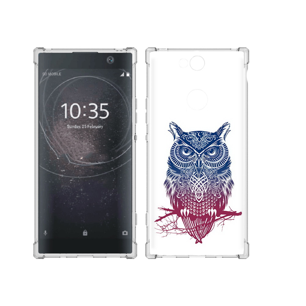 

Чехол MyPads Tocco для Sony Xperia XA2 Plus хиппи сова, Прозрачный, Tocco