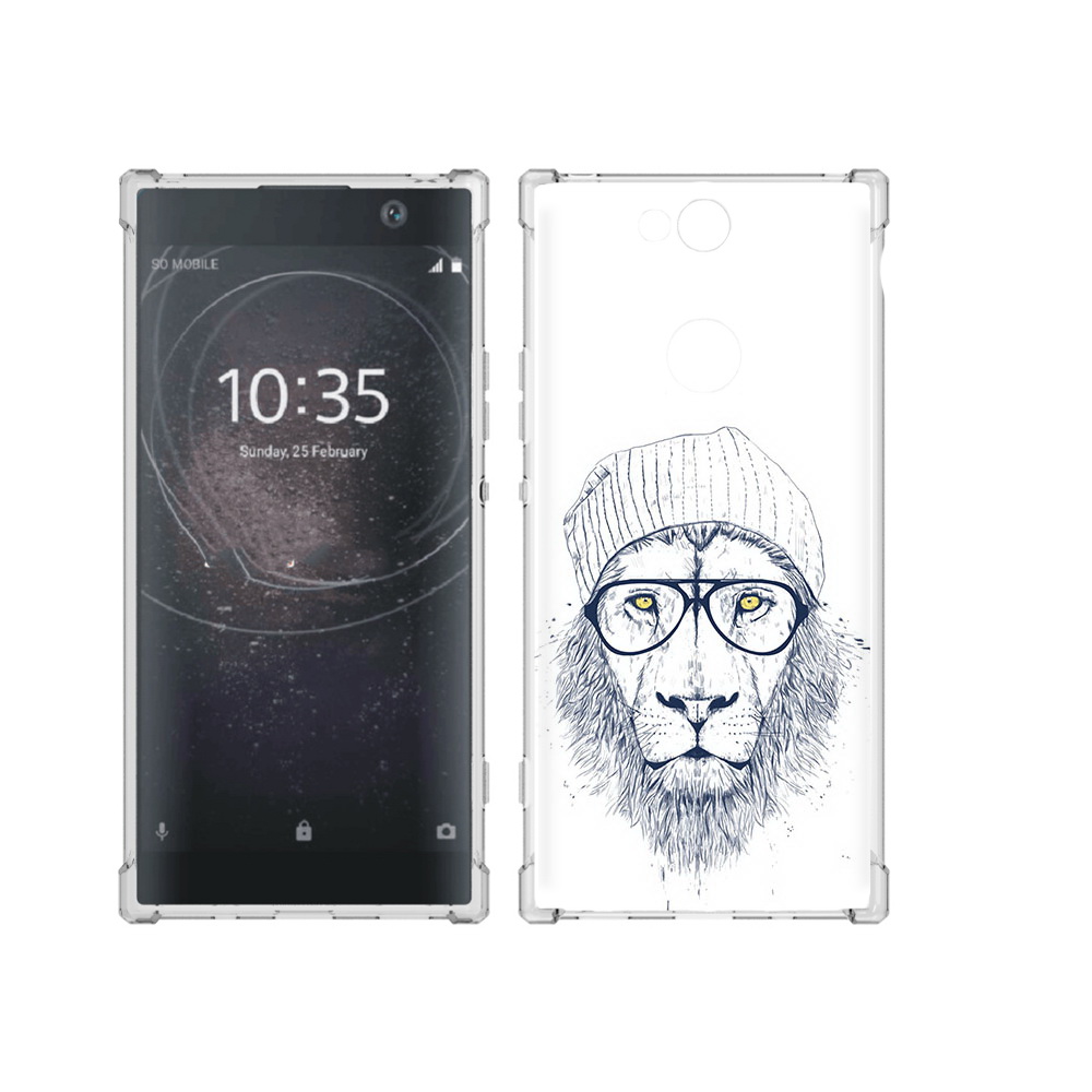 

Чехол MyPads Tocco для Sony Xperia XA2 Plus хиппи лев, Прозрачный, Tocco