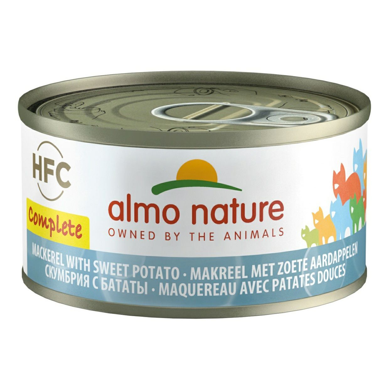 

Влажный корм Almo Nature со скумбрией и бататом для кошек 70 г х 24 шт