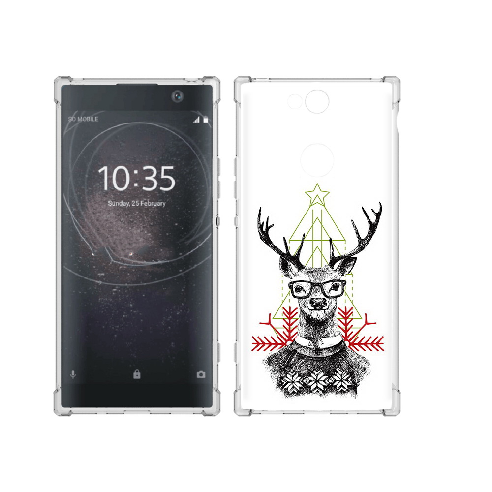 

Чехол MyPads Tocco для Sony Xperia XA2 Plus умный олень, Прозрачный, Tocco