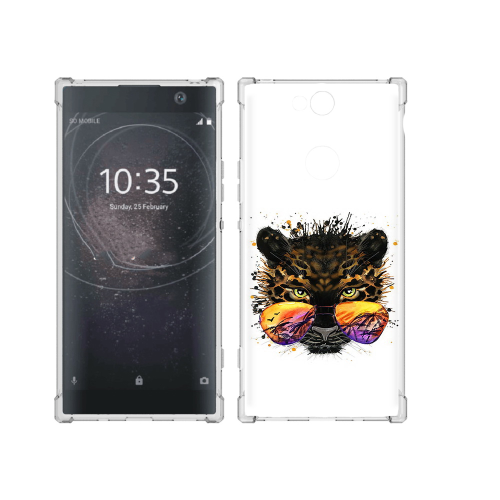 

Чехол MyPads Tocco для Sony Xperia XA2 Plus тропический леопард, Прозрачный, Tocco