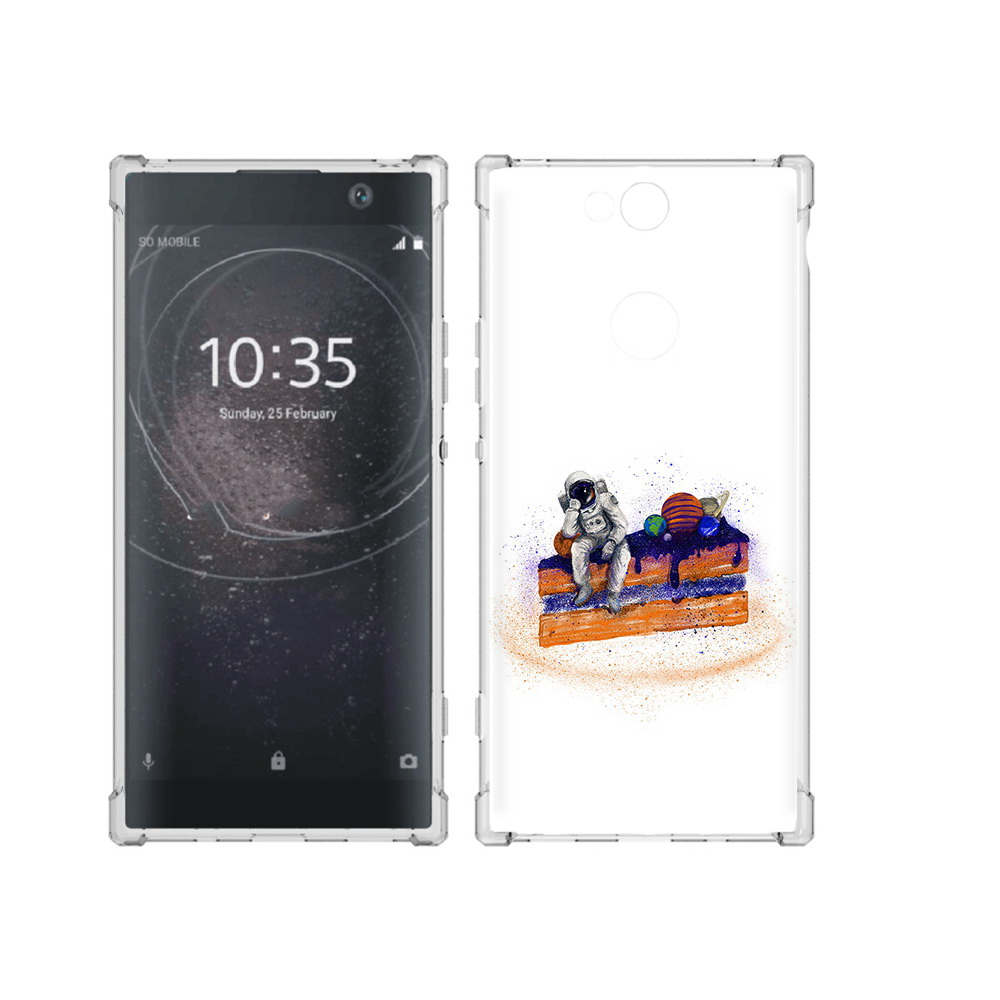 

Чехол MyPads Tocco для Sony Xperia XA2 Plus торт с планетами, Прозрачный, Tocco