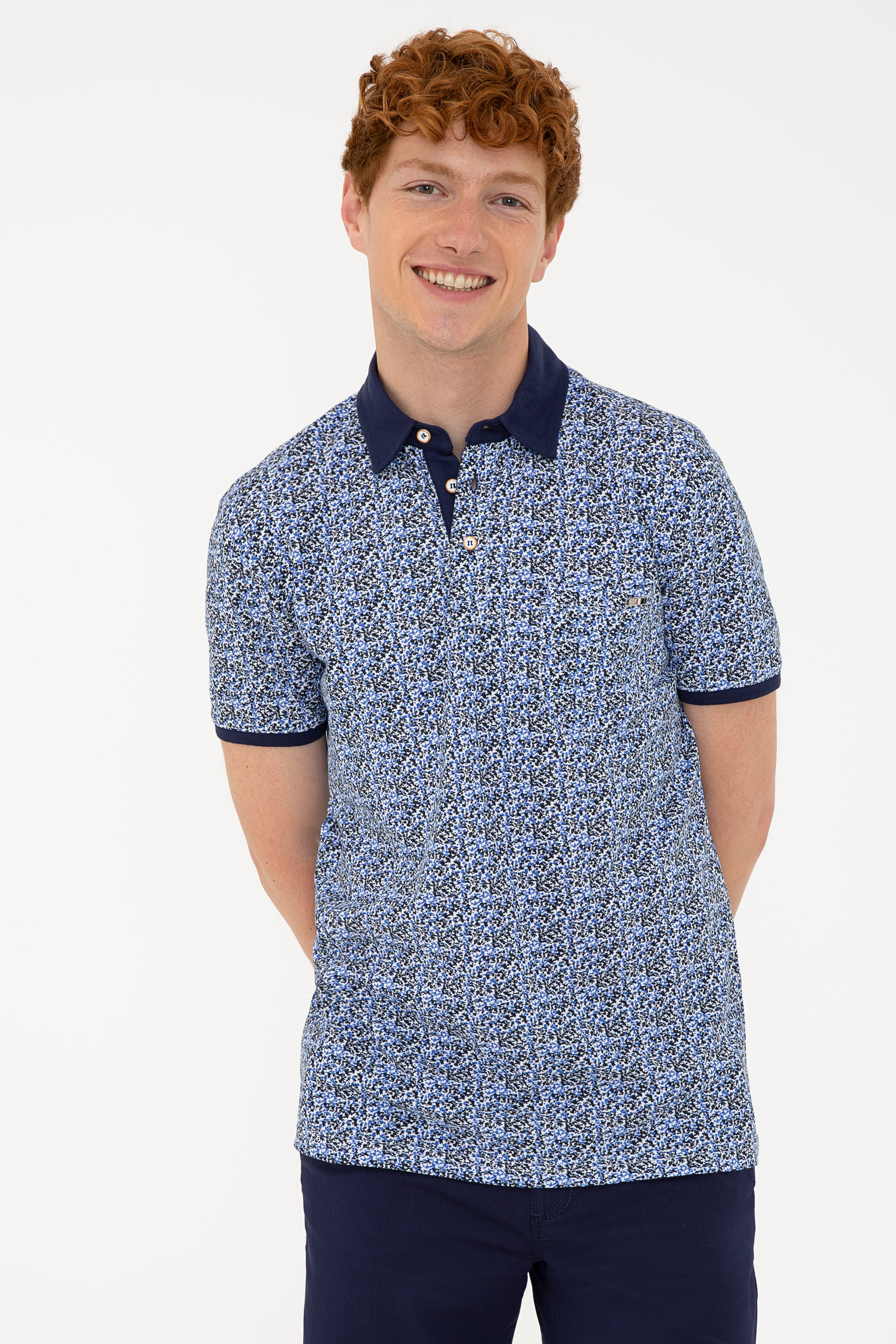 

Футболка мужская U.S. POLO Assn. g081sz0110fore синяя S, Синий, g081sz0110fore