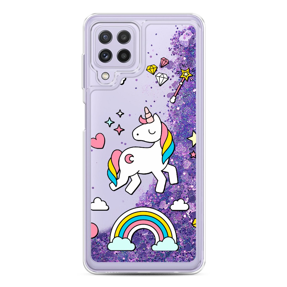 

Чехол Awog на Samsung Galaxy A22 / Самсунг A22 "Принцесса единорог", Разноцветный, 2103192-1