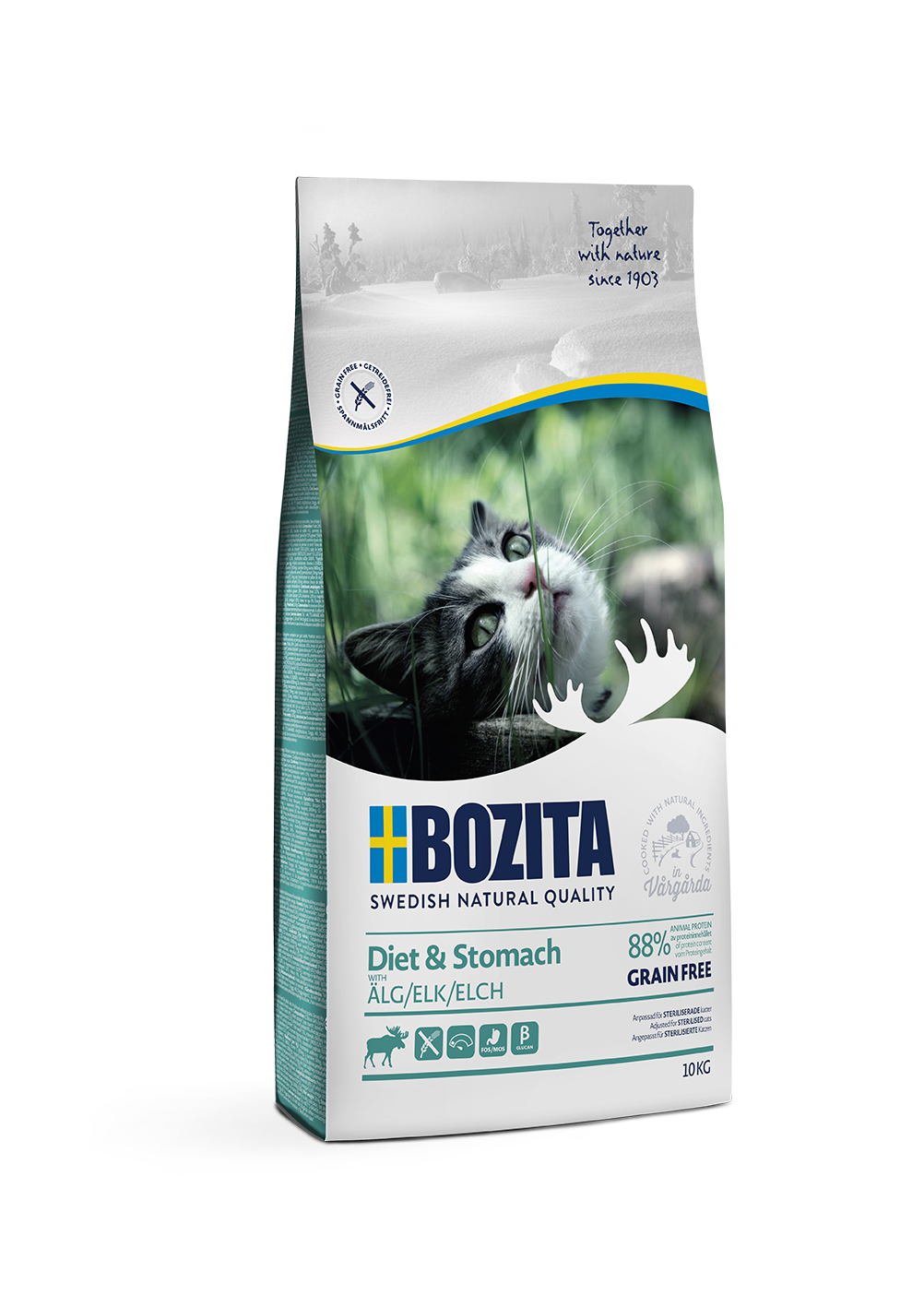 

Сухой корм для кошек BOZITA Feline Function Sensitive Diet & Stomach, курица, 10кг, Feline Function Sensitive Diet & Stomach