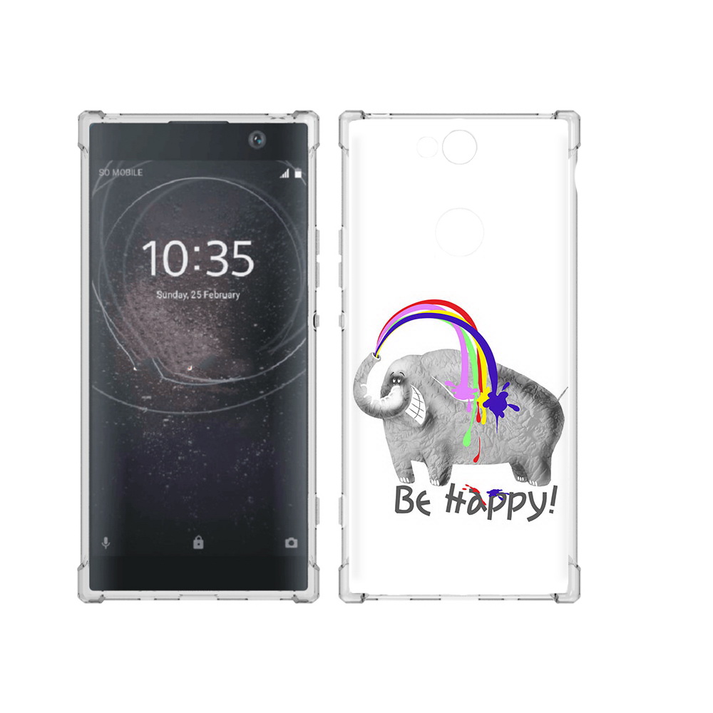 

Чехол MyPads Tocco для Sony Xperia XA2 Plus счастливый слон, Прозрачный, Tocco