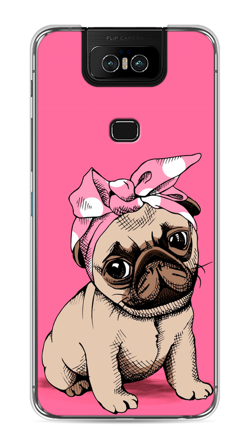 

Чехол Awog на Asus Zenfone 6 ZS630KL "Dog Pin-Up", Розовый;бежевый, 43950-2