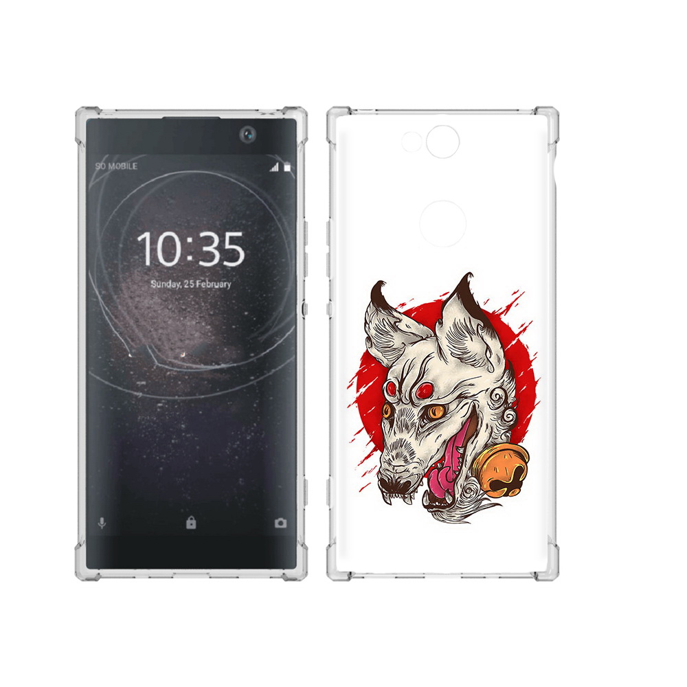 

Чехол MyPads Tocco для Sony Xperia XA2 Plus страшная собака, Прозрачный, Tocco