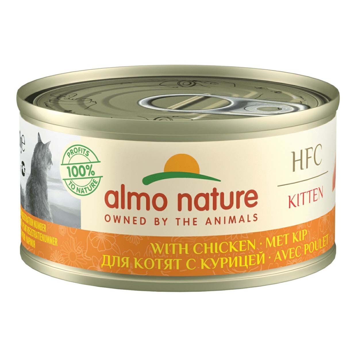 

Влажный корм Almo Nature с курицей для котят 70 г