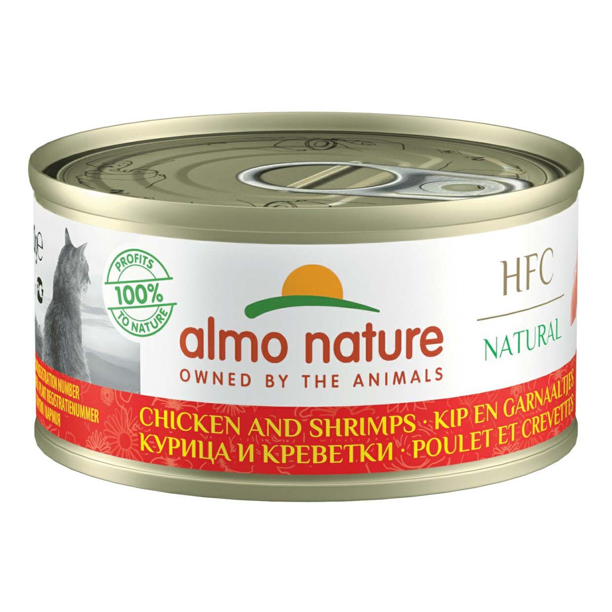 

Влажный корм Almo Nature Legend с курицей и креветками 75% мяса для кошек 70 г х 24 шт