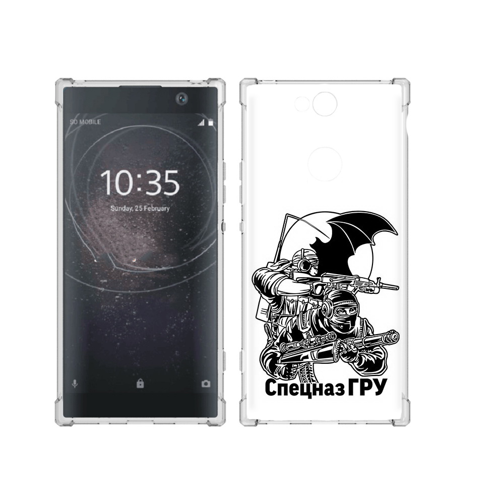 

Чехол MyPads Tocco для Sony Xperia XA2 Plus спецназ гру, Прозрачный, Tocco