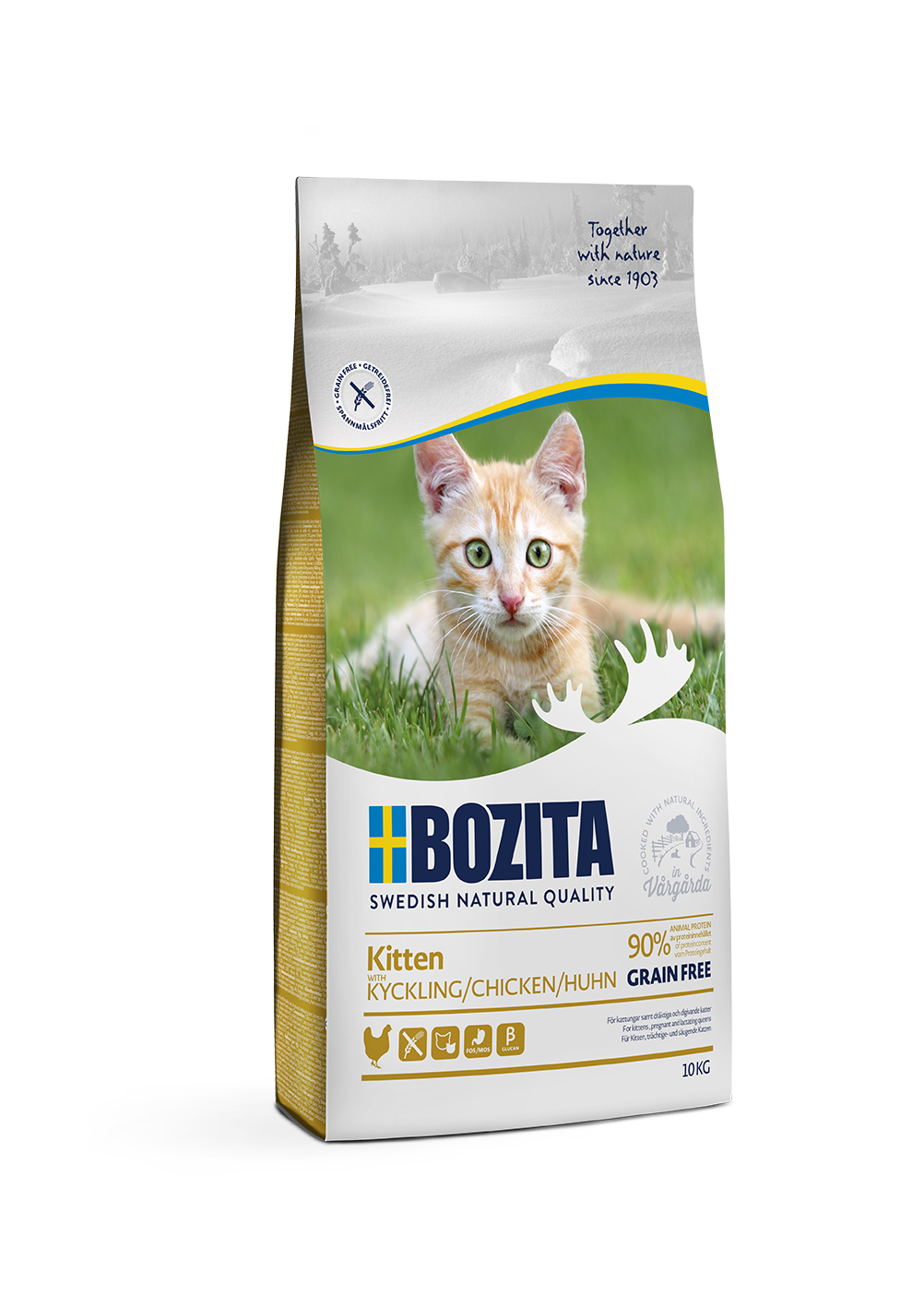 фото Сухой корм для котят bozita feline function kitten, курица, 10кг