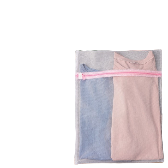 Мешок для стирки белья Доляна, 40x50 см, мелкая сетка, цвет белый