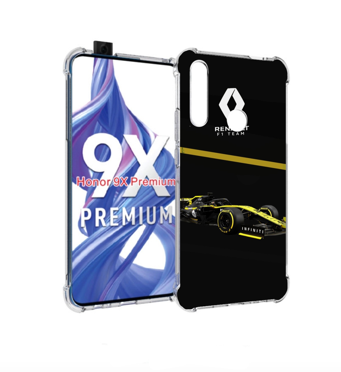 

Чехол бампер MyPads рено renault 2 для Honor 9X (STK-LX1)/Huawei, Прозрачный, Tocco