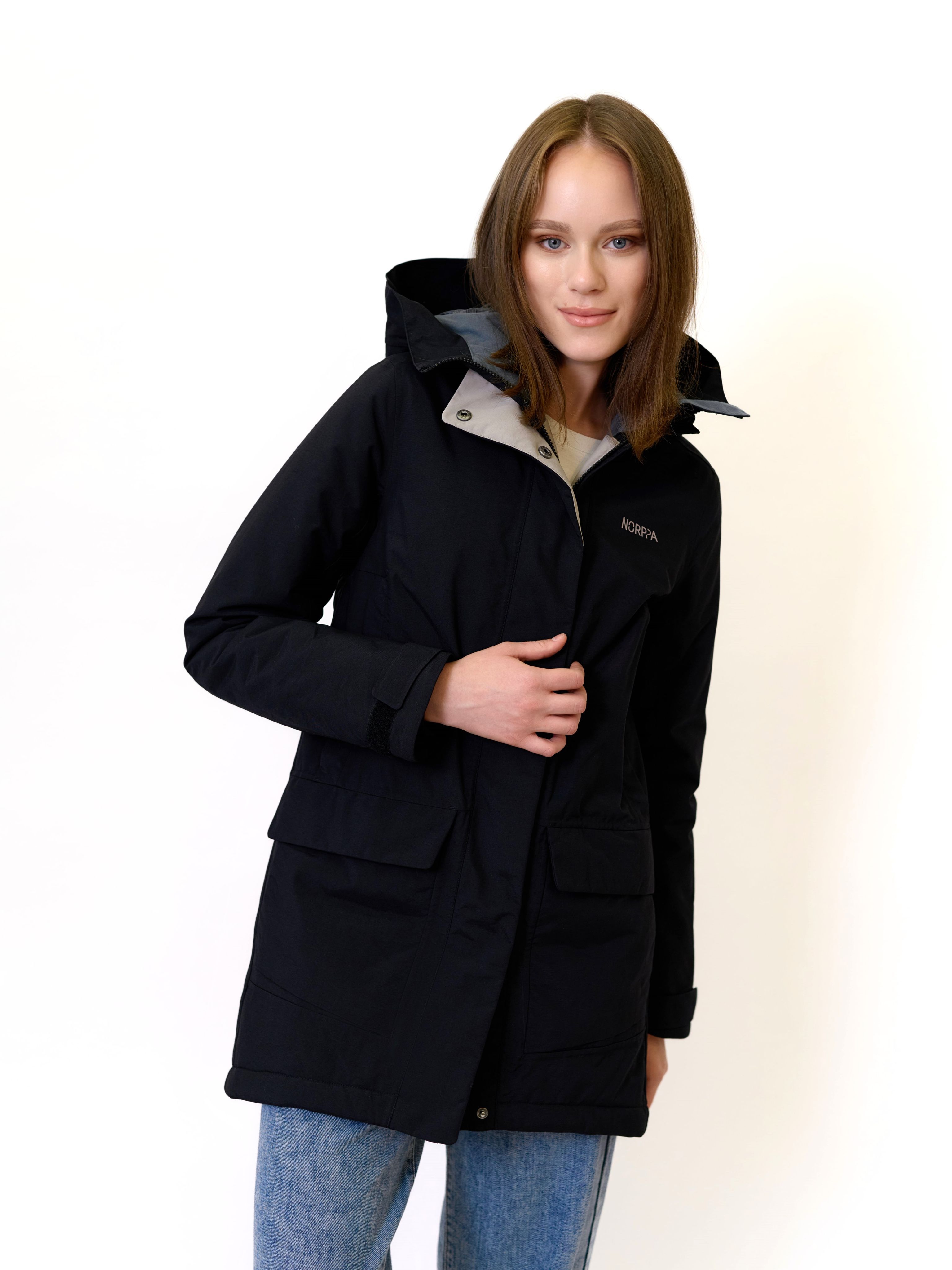 

Куртка женская NORPPA ONEGA черная 42 EU, Черный, ONEGA