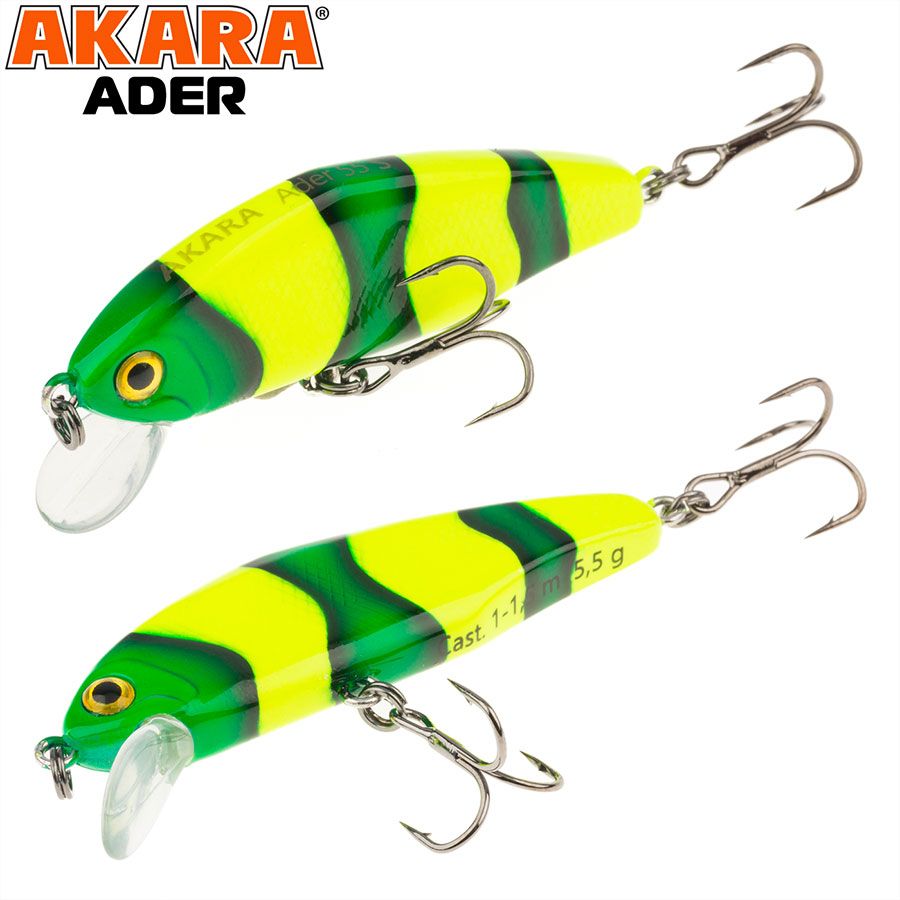 

Воблер Akara Ader 55S 5,5 гр A-69, Разноцветный, Ader