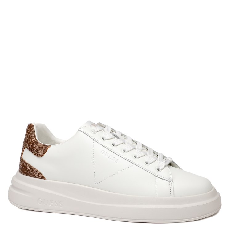 

Кеды мужские Guess FMPVIBLEA12 белые 42 EU, Белый, FMPVIBLEA12