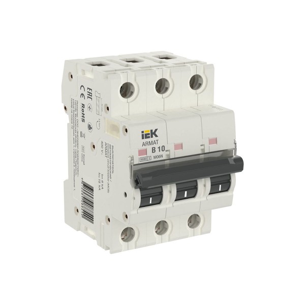 

Автоматический выключатель IEK M06N 3P B 25А AR-M06N-3-B025