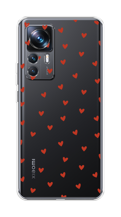 

Чехол на Xiaomi 12T Pro "Red hearts", Красный;прозрачный, 315750-1