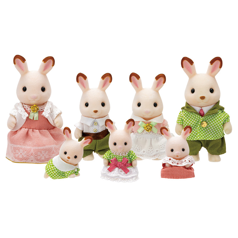 Набор Sylvanian Families Семья Шоколадных кроликов 2063 игровой набор sylvanian families семья серых кроликов