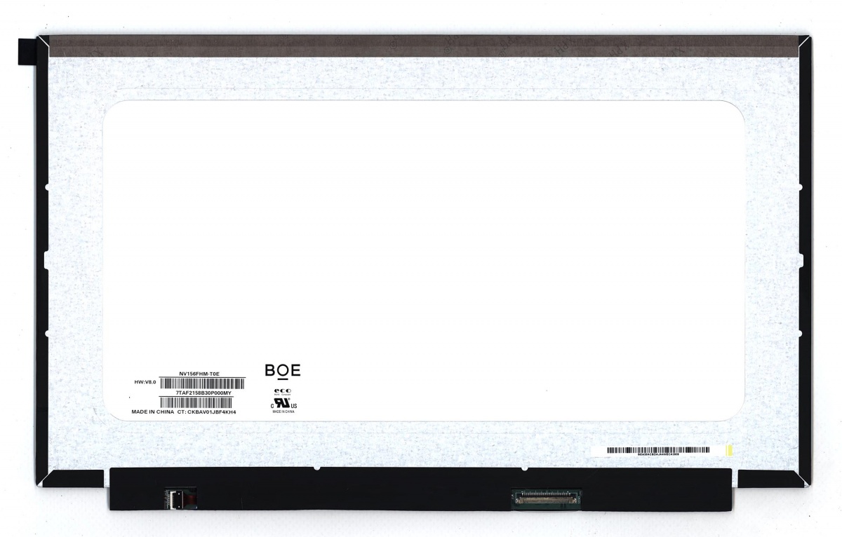 

Матрица OEM для ноутбука NV156FHM-T0E (100190312V), совместимая с p/n: NV156FHM-T0E