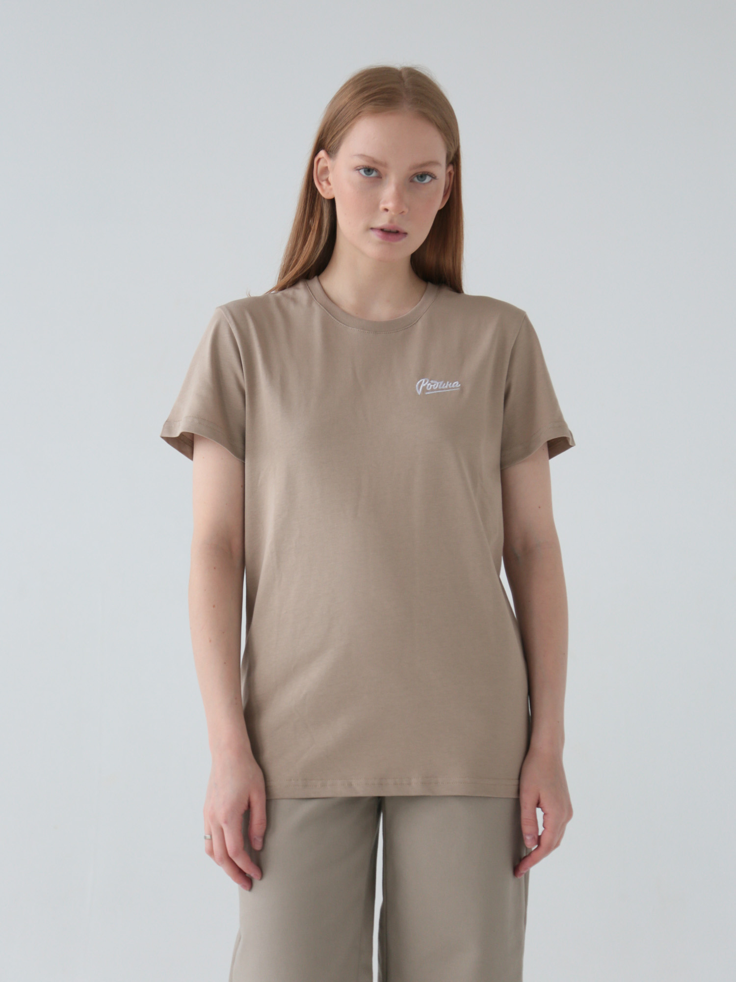 

Футболка женская Родина TEE_W-BASE-010 бежевая XS, TEE_W-BASE-010
