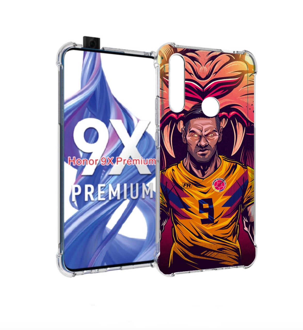 

Чехол бампер MyPads парень-тигр-красный для Honor 9X (STK-LX1)/H, Прозрачный, Tocco