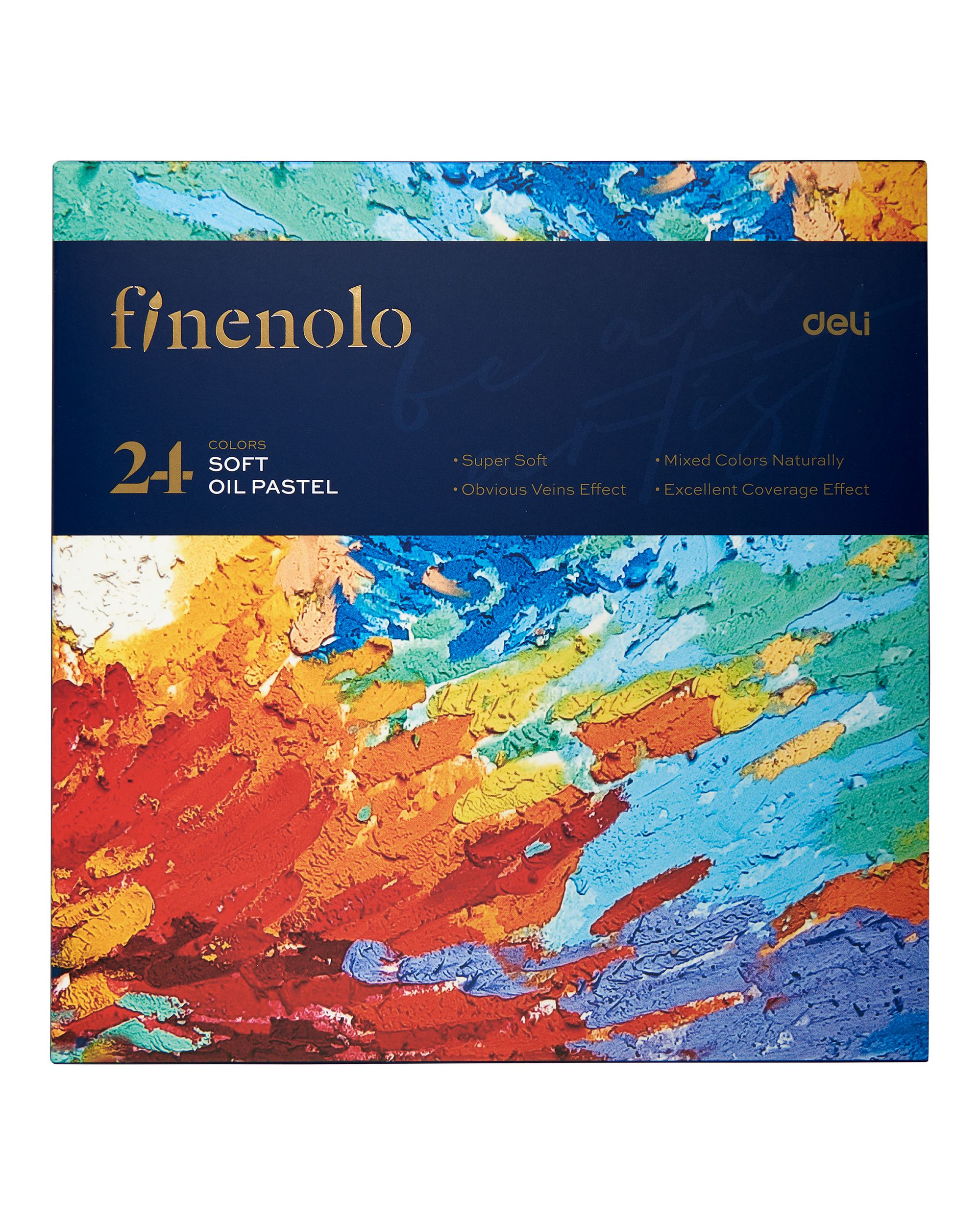 Набор масляной пастели Finenolo 24 цвета в картонной упаковке
