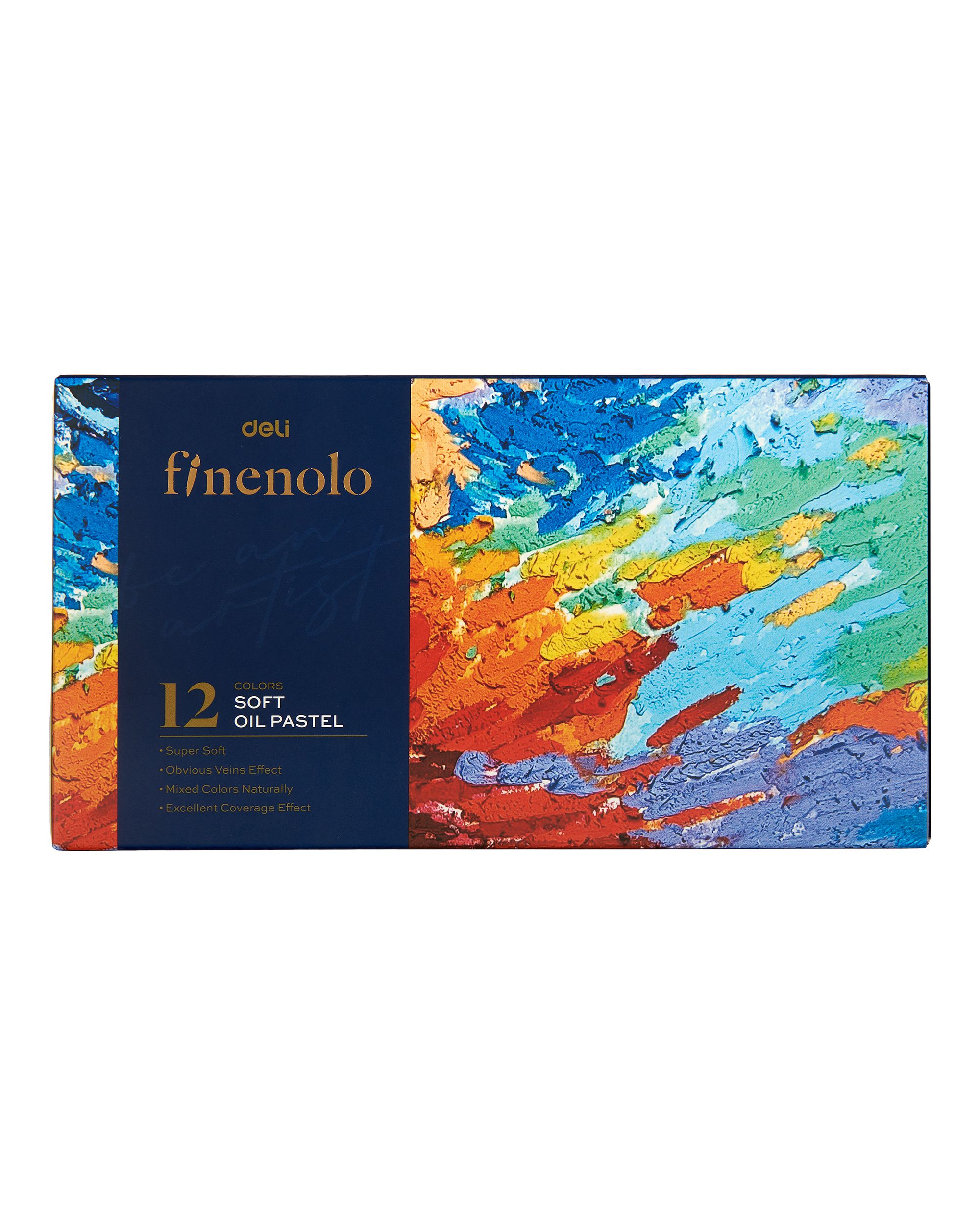 Набор масляной пастели Finenolo 12 цветов в картонной упаковке