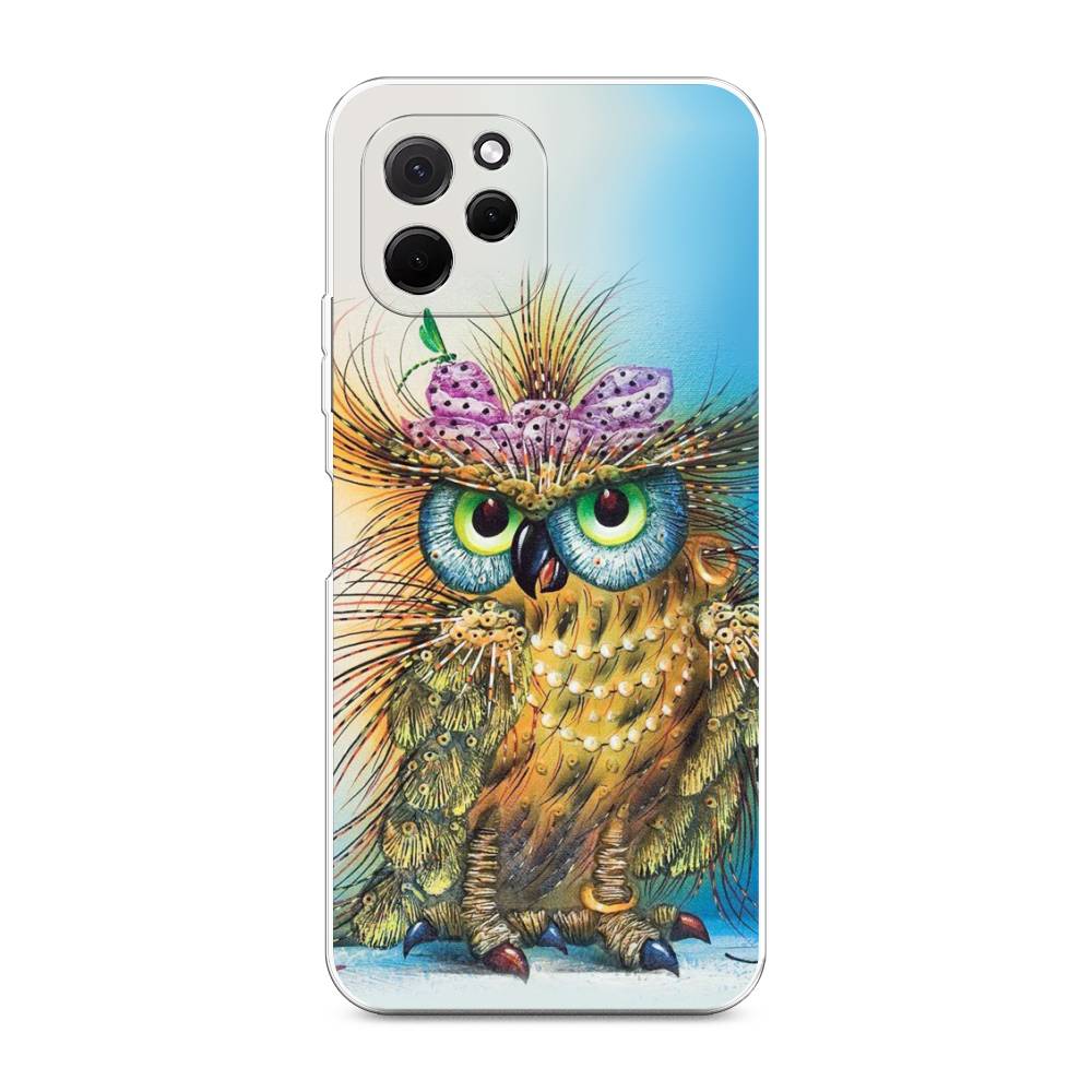 

Чехол на HuaweI Nova Y61 "Модная сова", Коричневый;голубой, 6120050-1