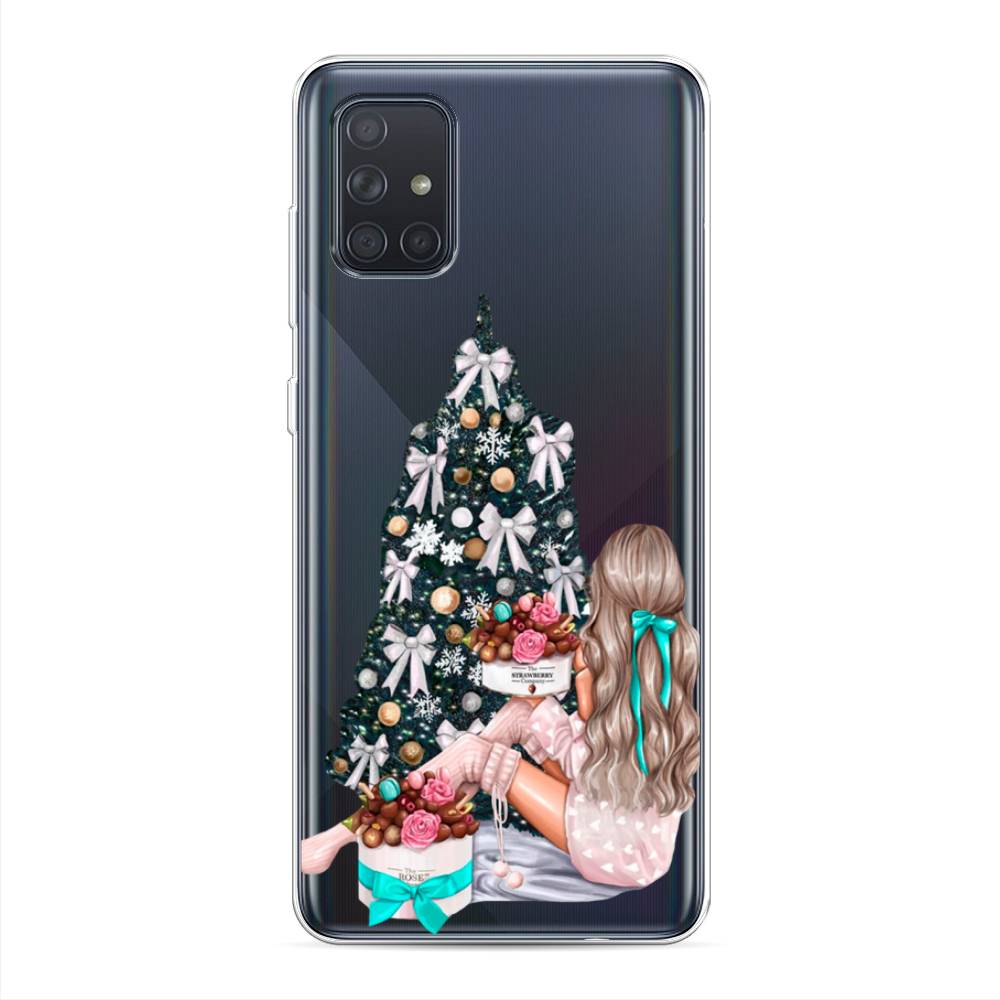 

Чехол для Samsung Galaxy A71 4G "New Year", Зеленый;бежевый;голубой, 29050-5