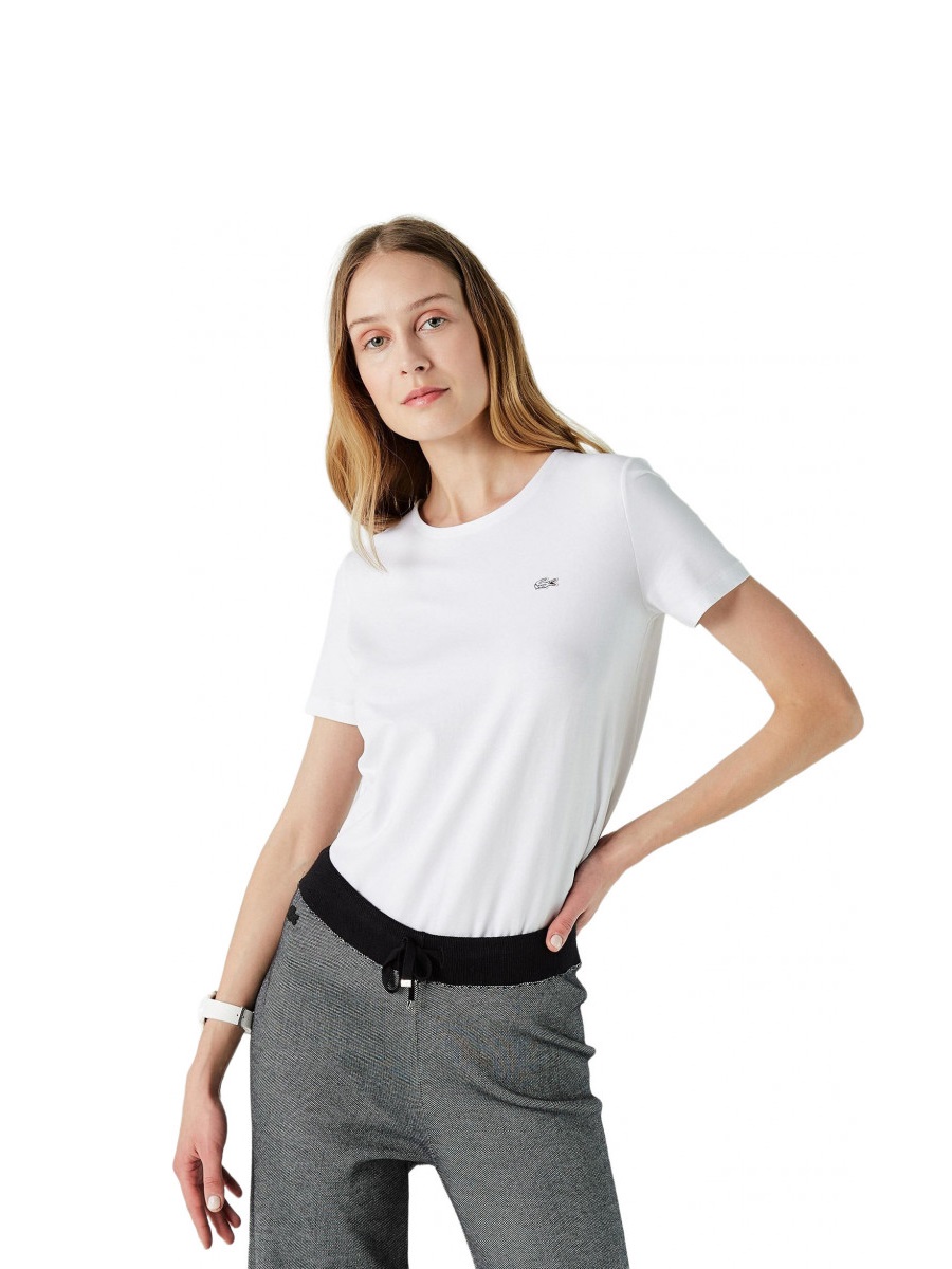 

Футболка женская Lacoste TF0998001 белая 38, TF0998001