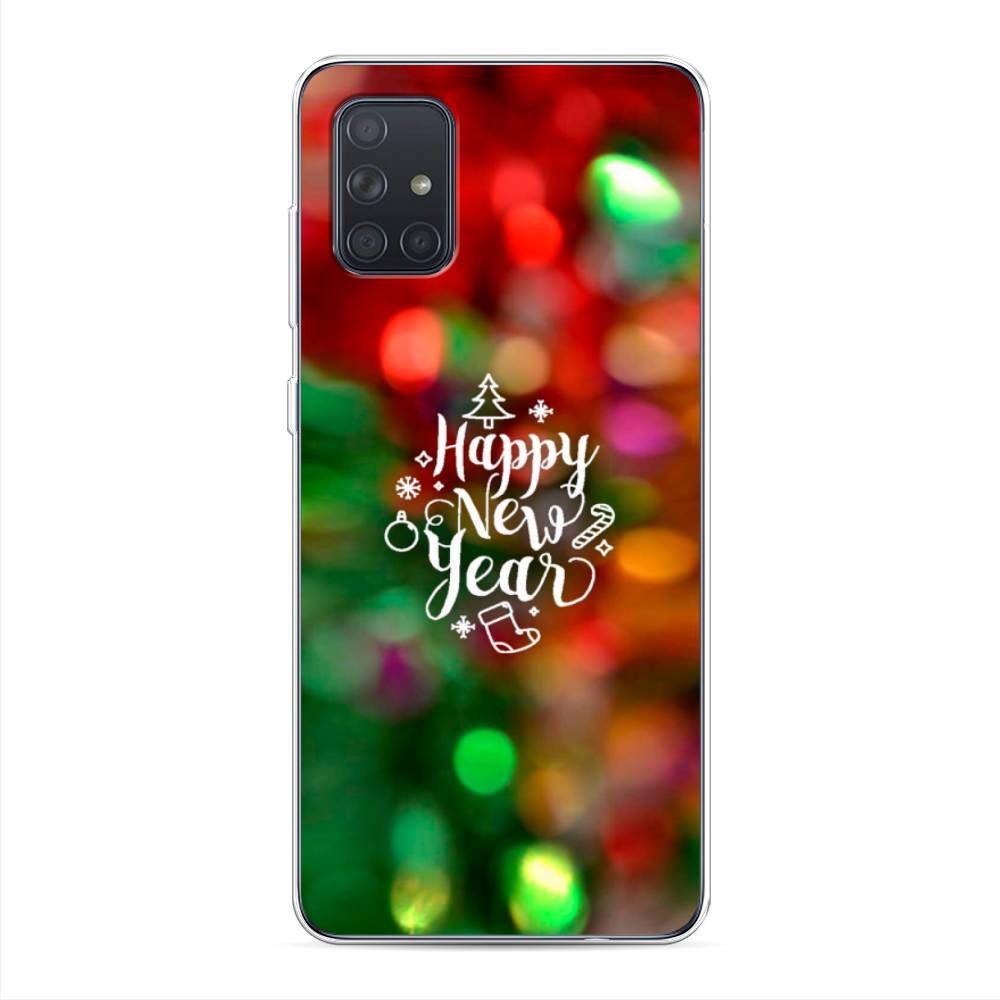 

Чехол для Samsung Galaxy A71 4G "Новый Год на елке", Зеленый;красный;желтый, 29050-5
