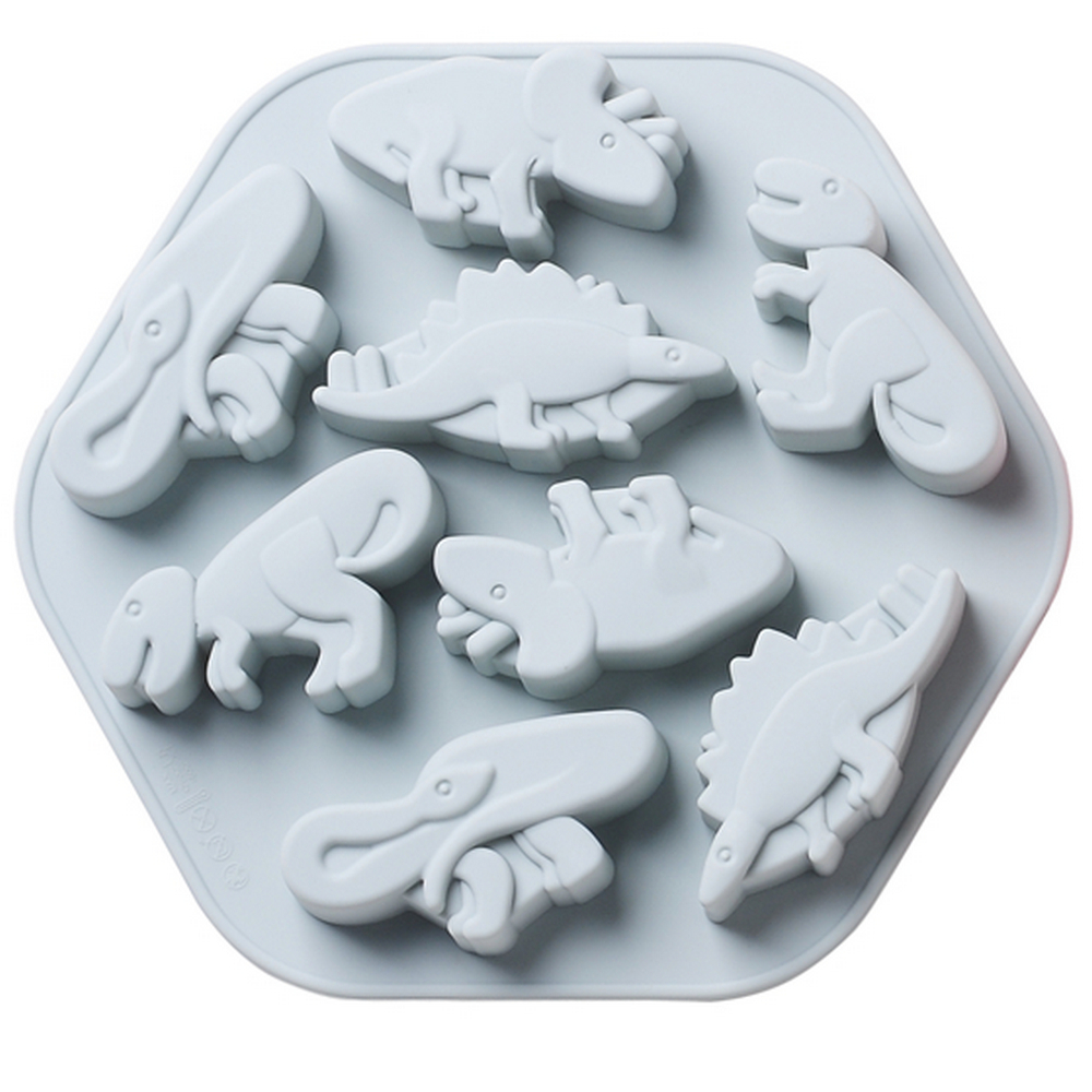 фото Силиконовая форма динозавры для льда, желе, шоколада, kitchen angel ka-sfrm10-01