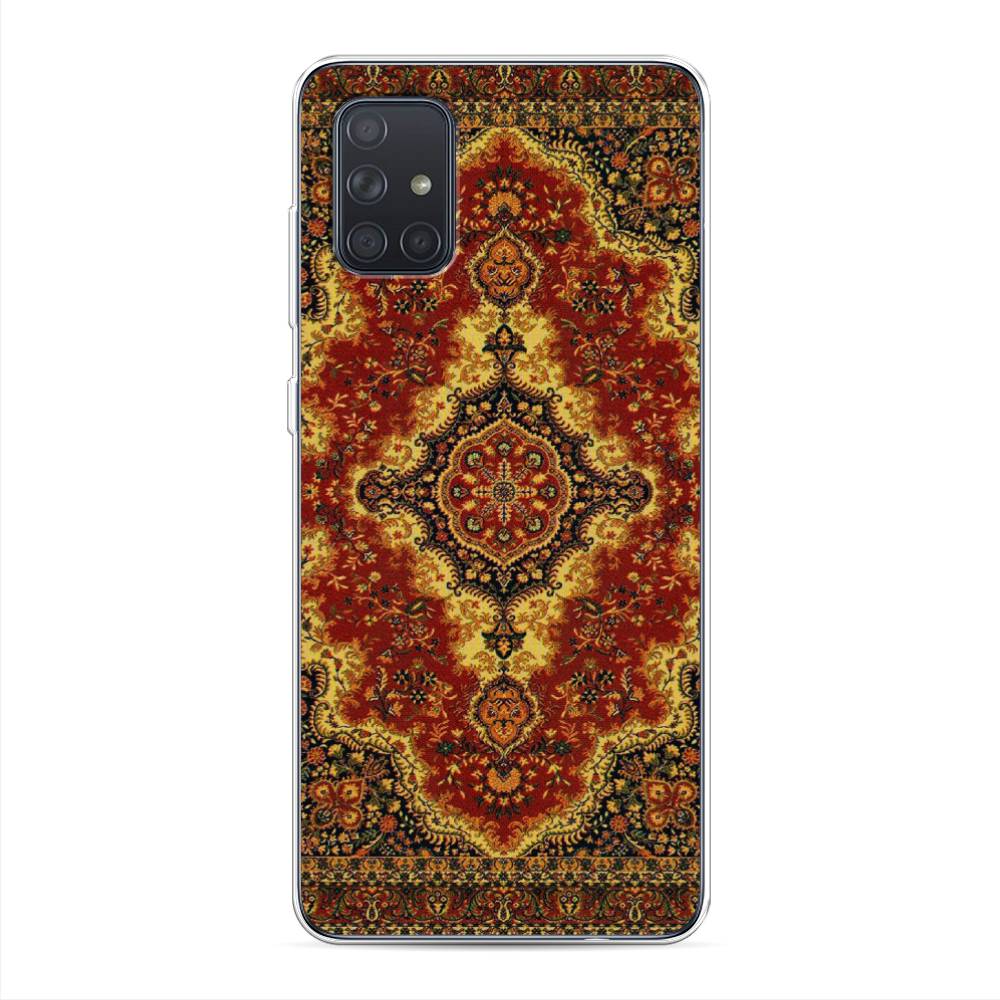 

Чехол на Samsung Galaxy A71 4G "Ковер", Коричневый;золотистый;красный, 29050-3