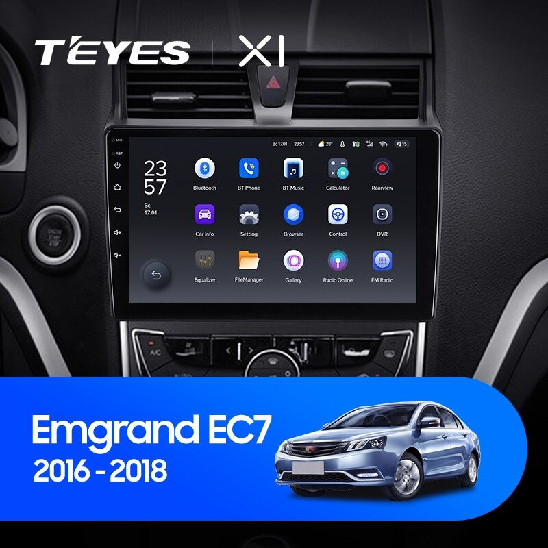 Штатная магнитола Teyes X1 4G 232 Geely Emgrand EC7 2016-2018 2560000₽