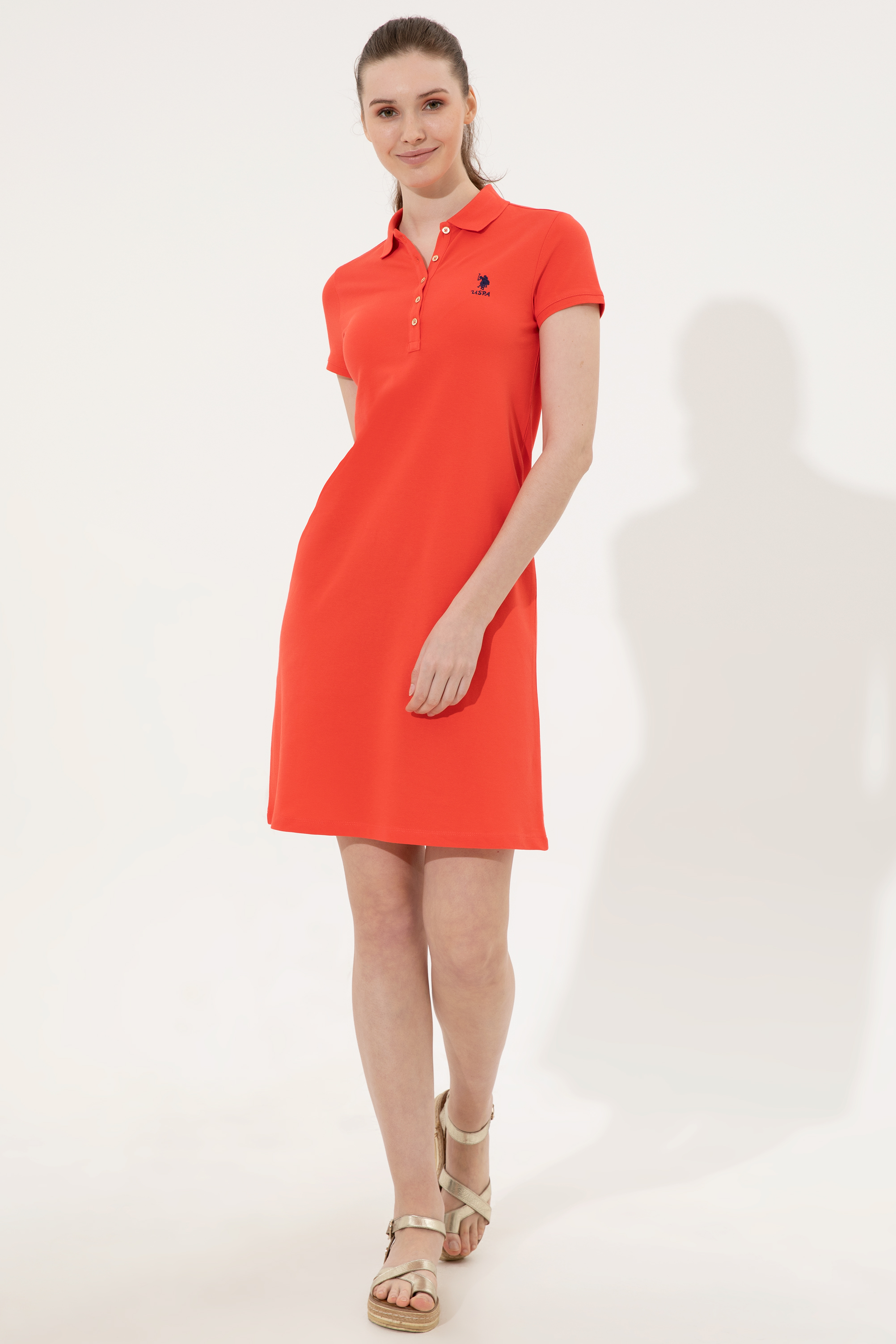 Платье женское U.S. POLO Assn. g082gl0750gurlin22 оранжевое XL