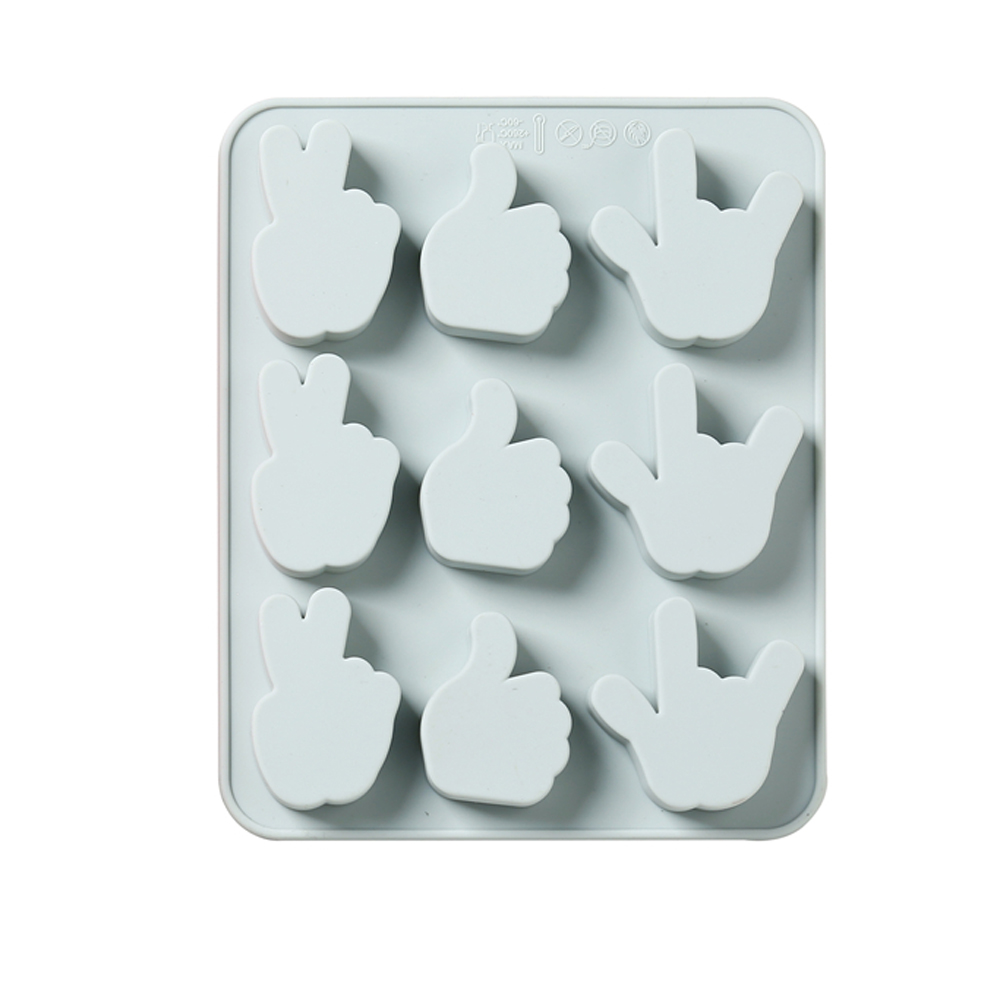 фото Силиконовая форма для льда, желе, шоколада жесты, kitchen angel ka-sfrm24-01