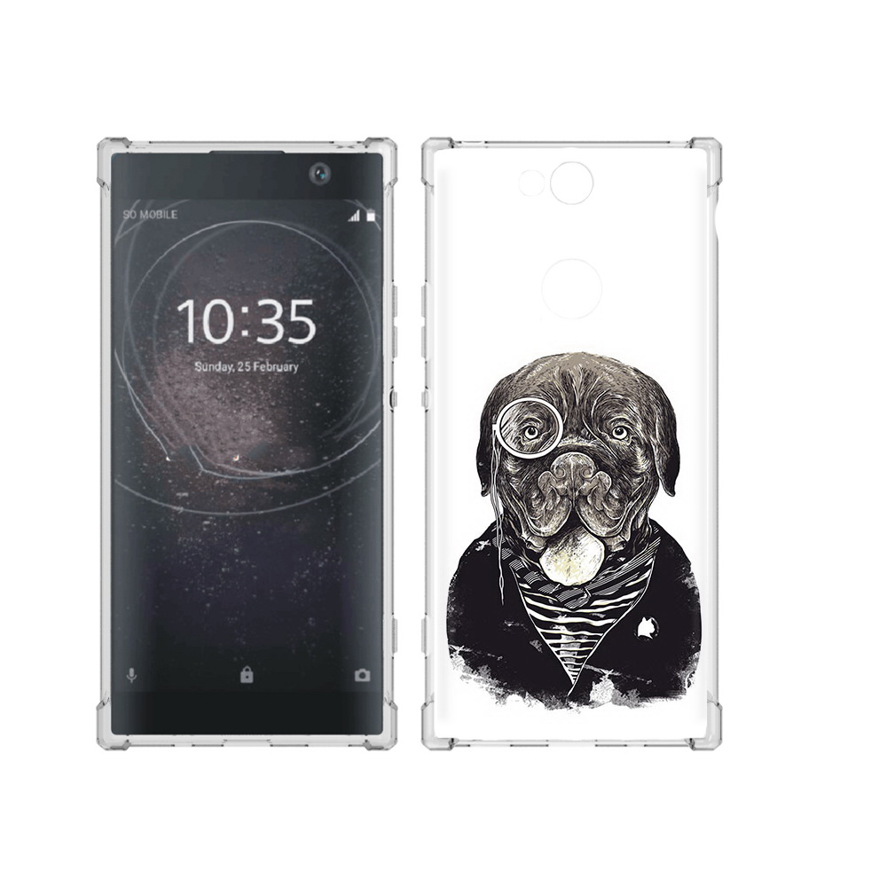

Чехол MyPads Tocco для Sony Xperia XA2 Plus солидный песик, Прозрачный, Tocco