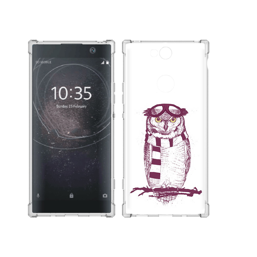 

Чехол MyPads Tocco для Sony Xperia XA2 Plus сова-летчик, Прозрачный, Tocco